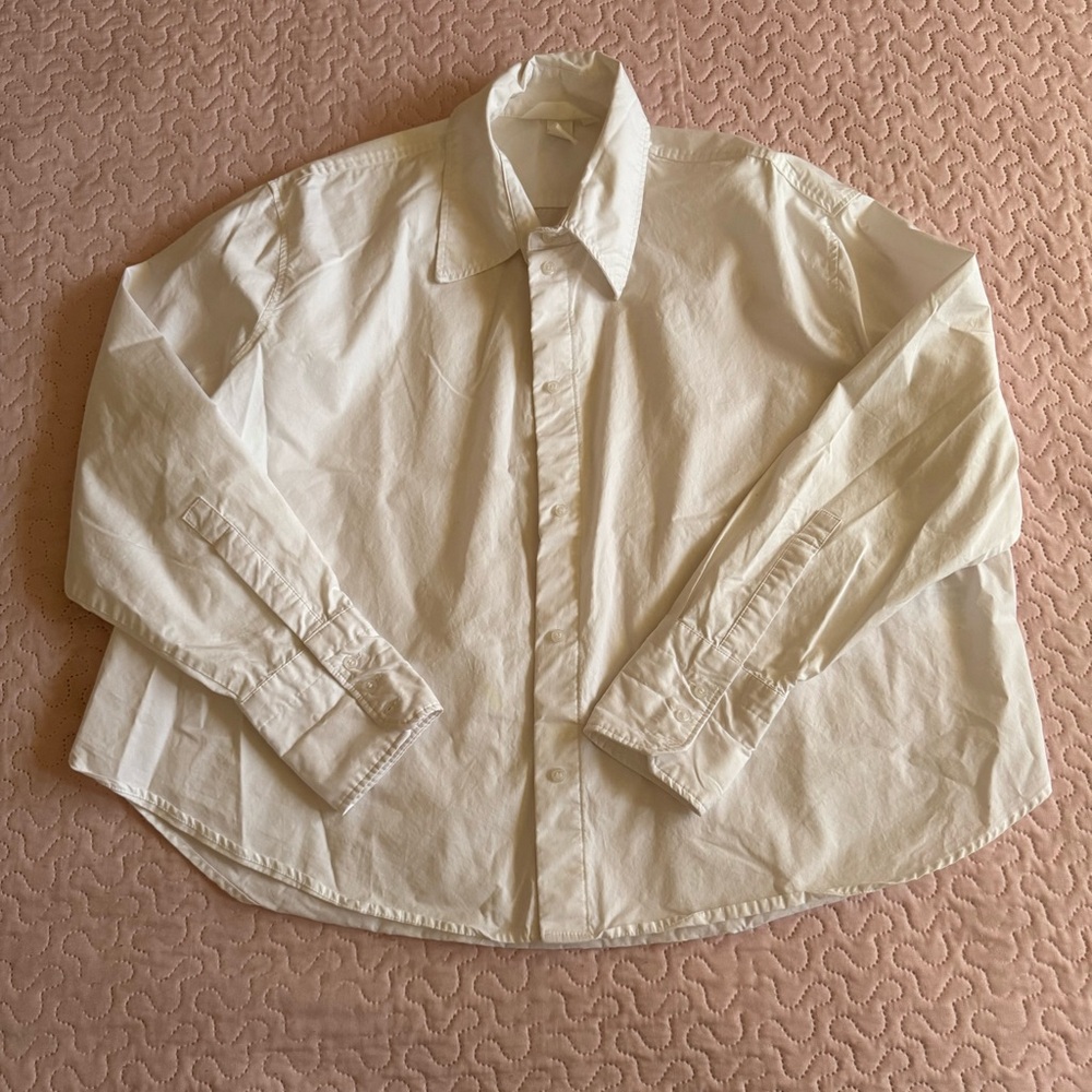 H&M White Button Down Shirt